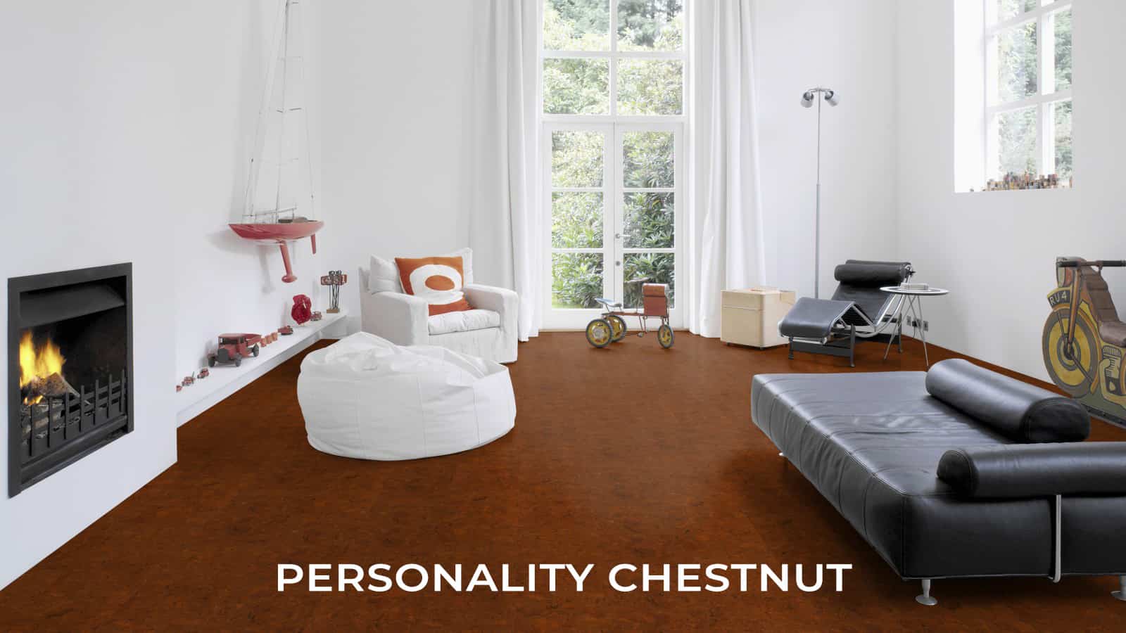 Wicanders Cork Essence Cork Flooring in Personality Chestnut